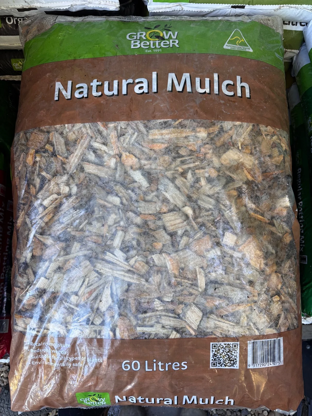 NATURAL MULCH - 60L BAG