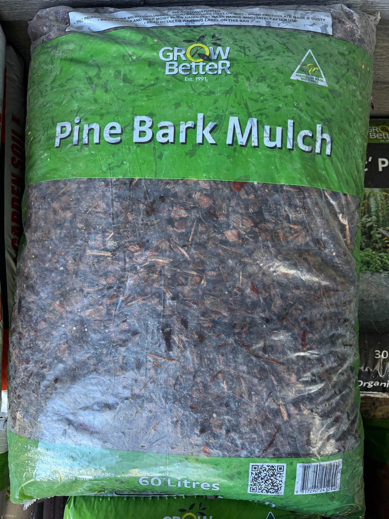 PINE BARK MULCH - 60L BAG