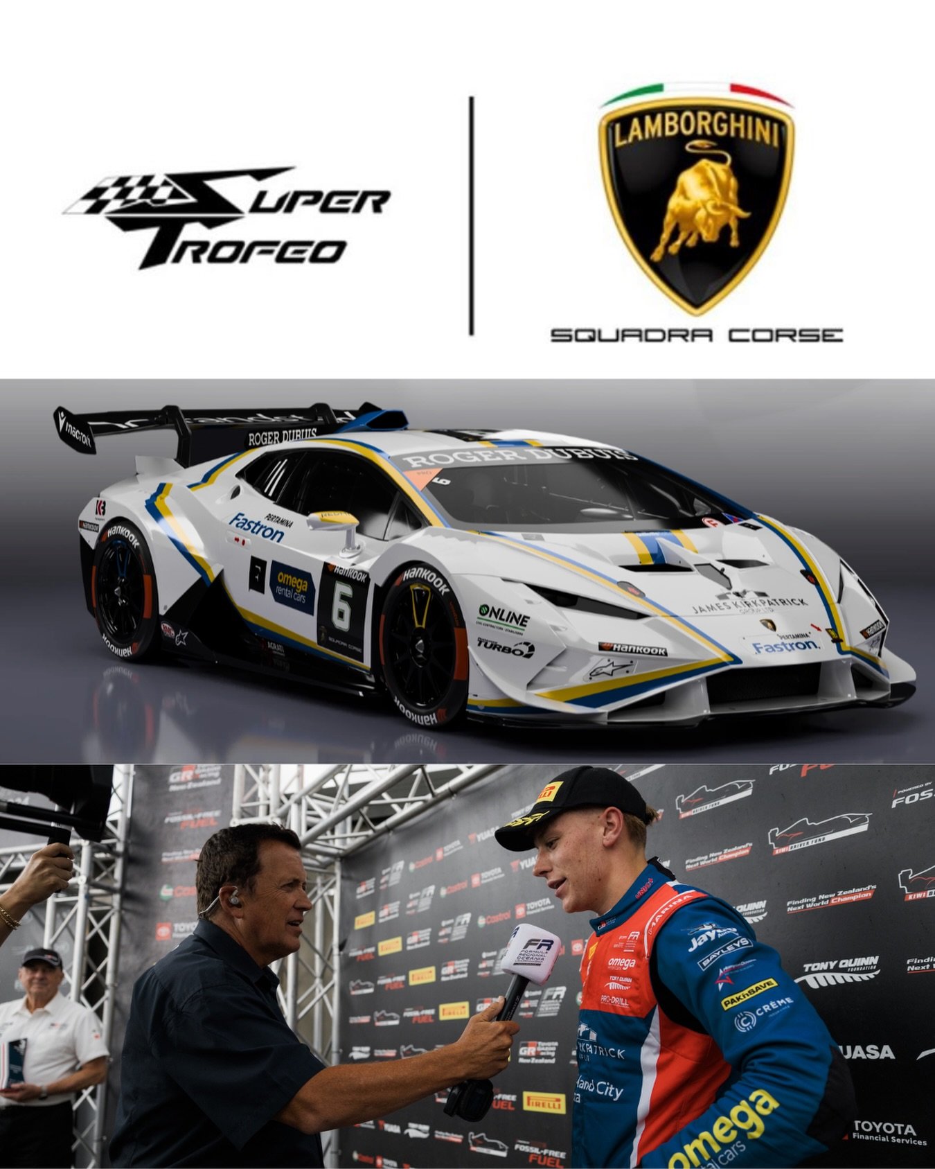 Stoked to finally announce I&rsquo;ll be racing Lamborghini Super Trofeo Asia for 2026!

Thank you to Vincenzo, Chris and the whole VSR team for the trust in me. 🇮🇹 

Couldn&rsquo;t be more appreciative for the incredible support from my Kiwi partn