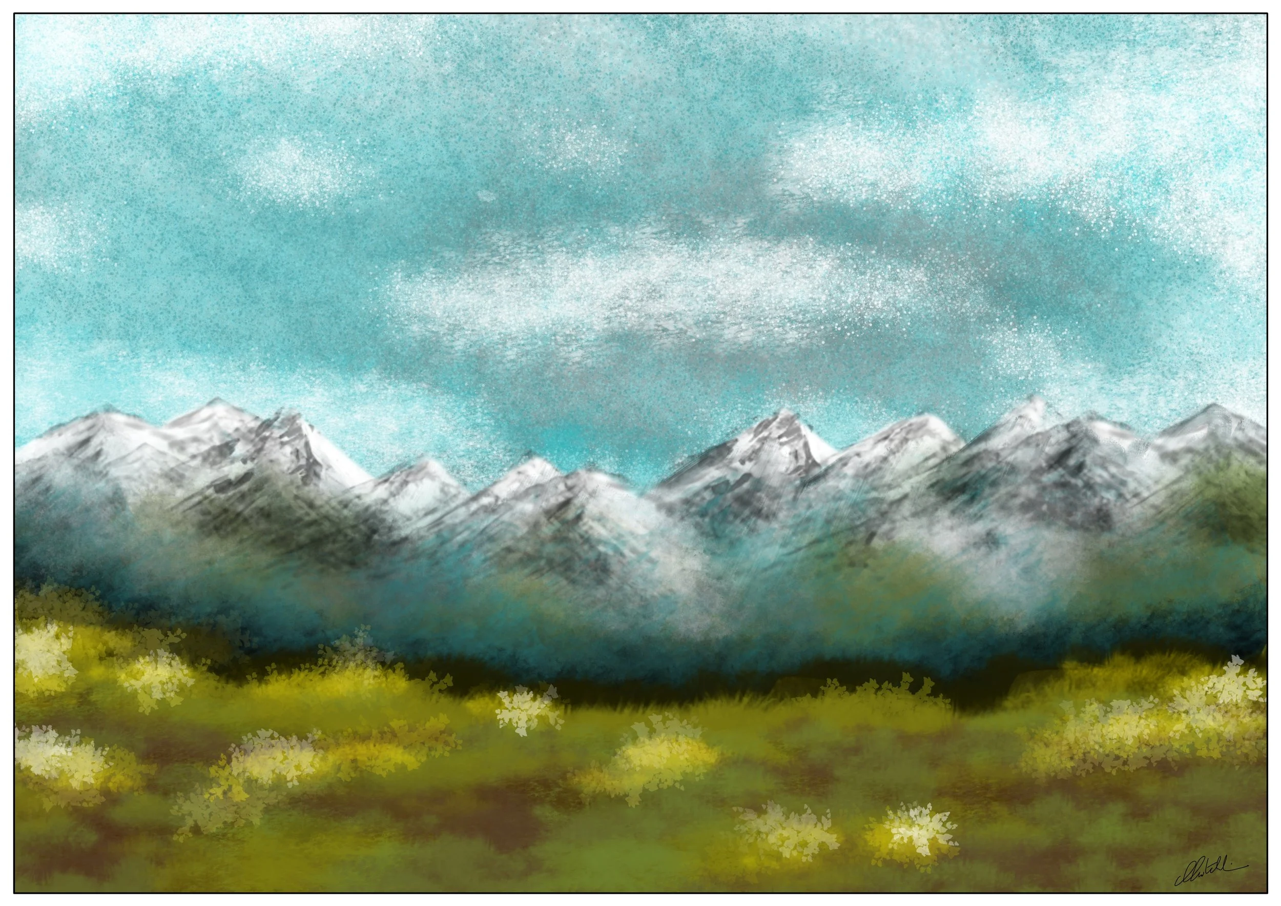 Hand Drawn Travel Inspired Digital Art Print Collection