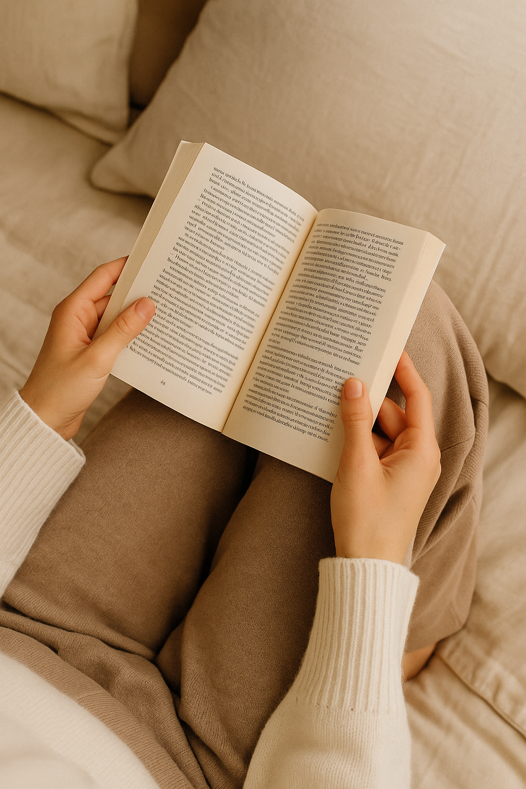 someone reading a book