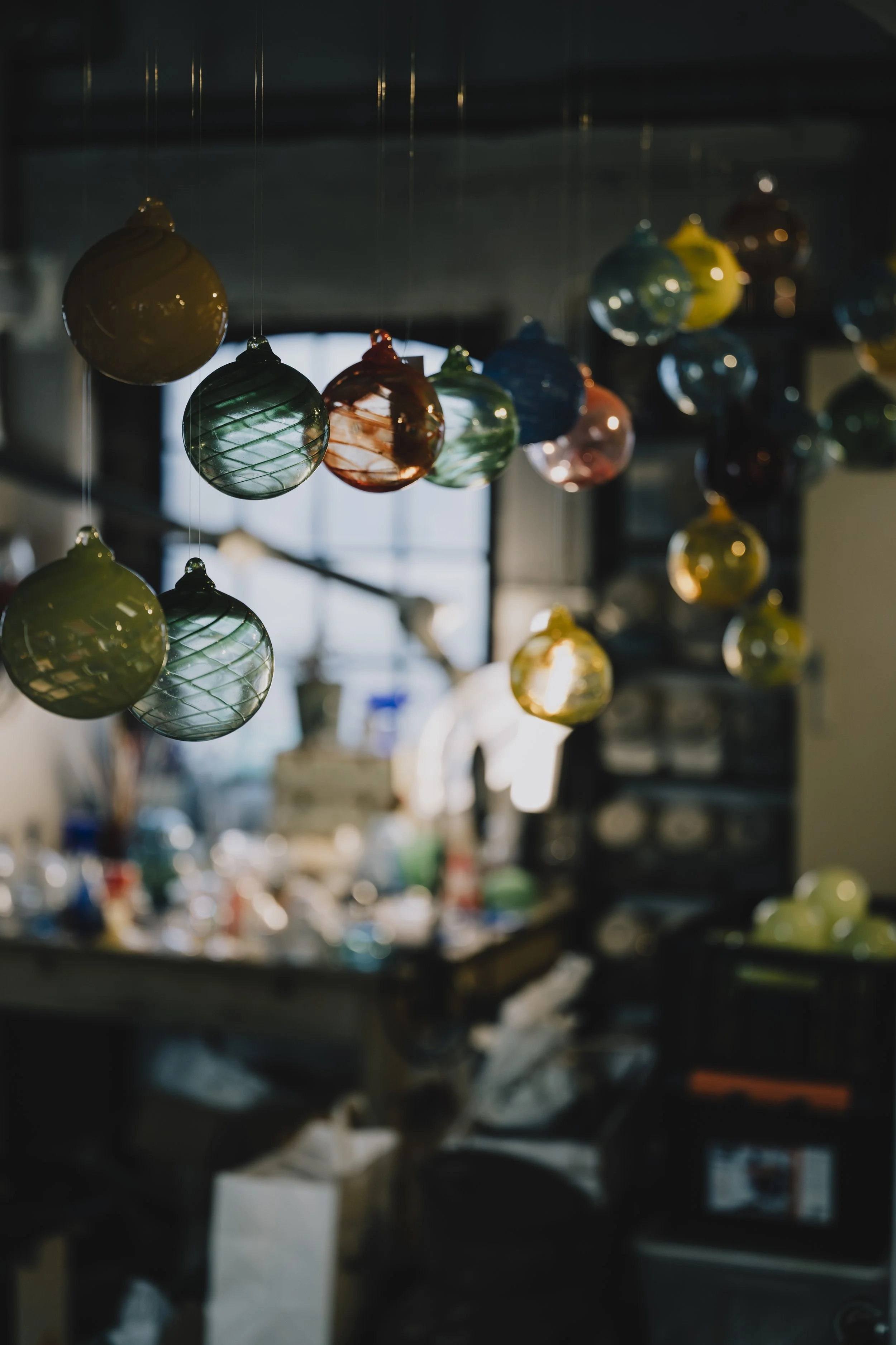 CHRISTMAS DECORATIONS MADE BY MINGAR WALKER GLASS