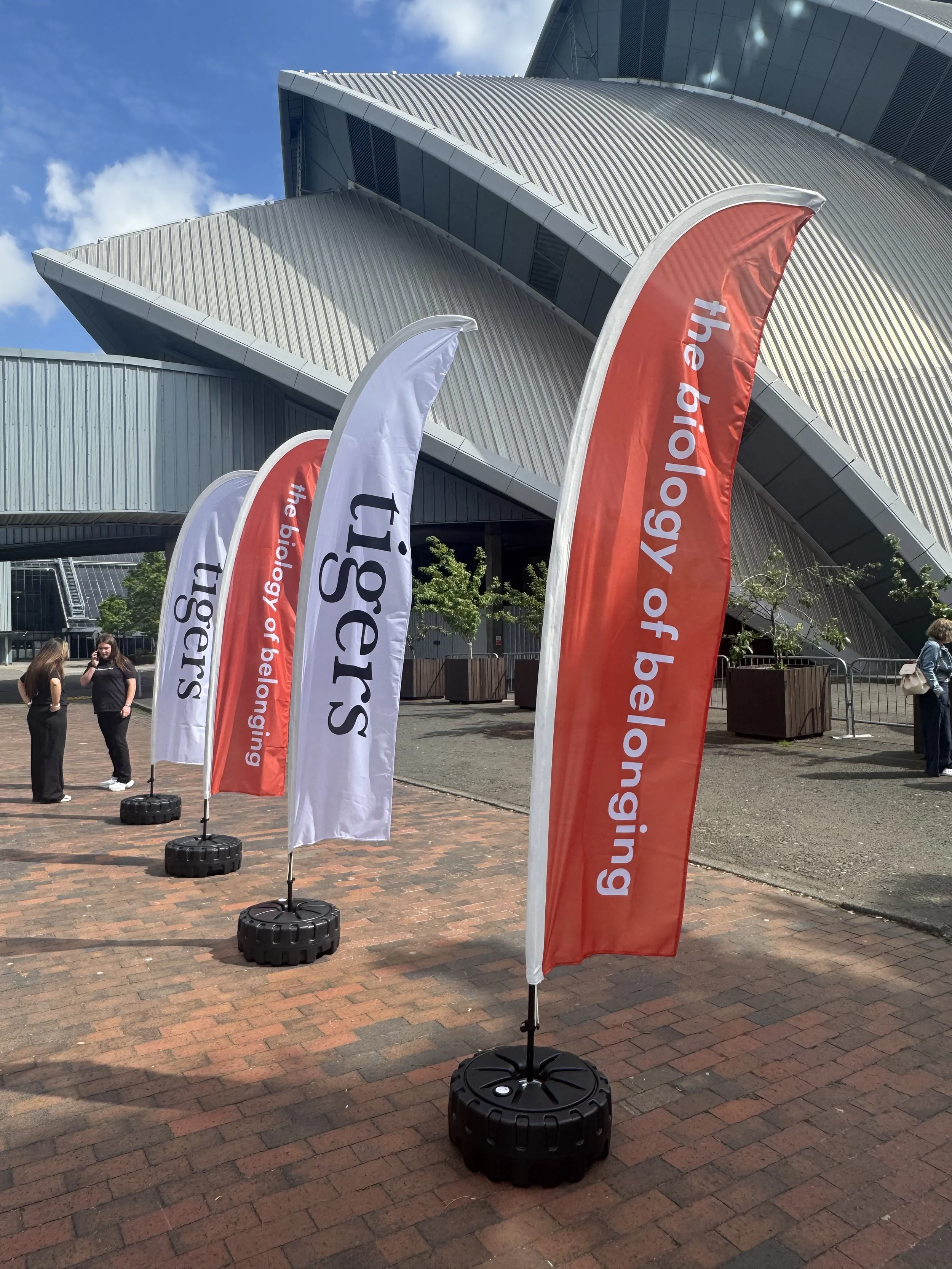 The Biology of Belonging conference. Entrance outside Crowne Plaza Hotel, Glasgow