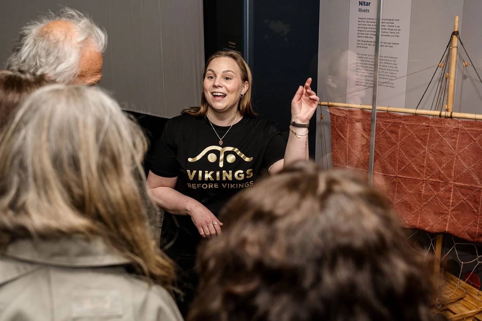 guide at museum 