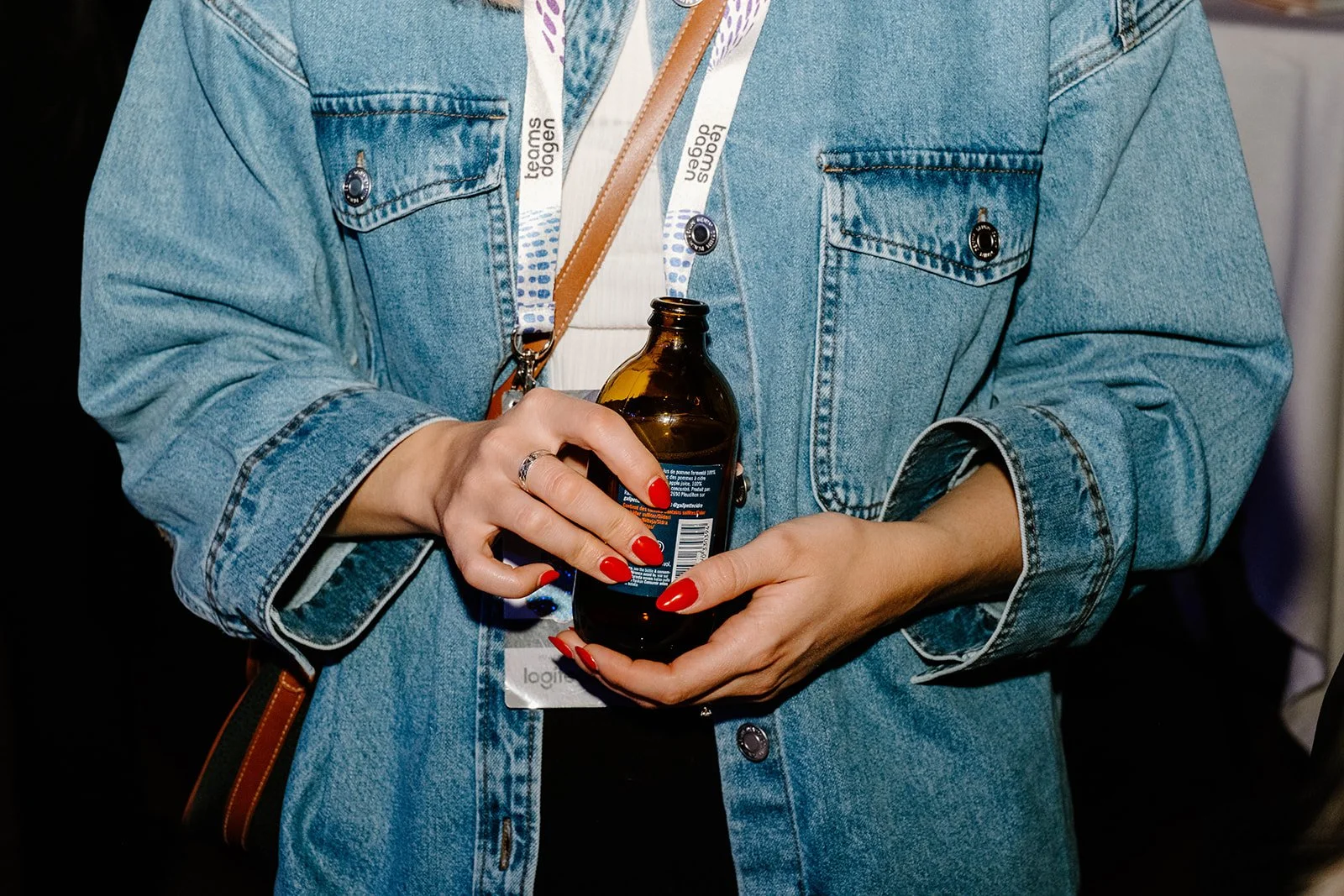 casual mingle at event 