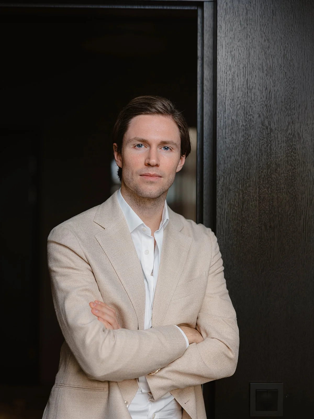 relaxed corporate portrait 