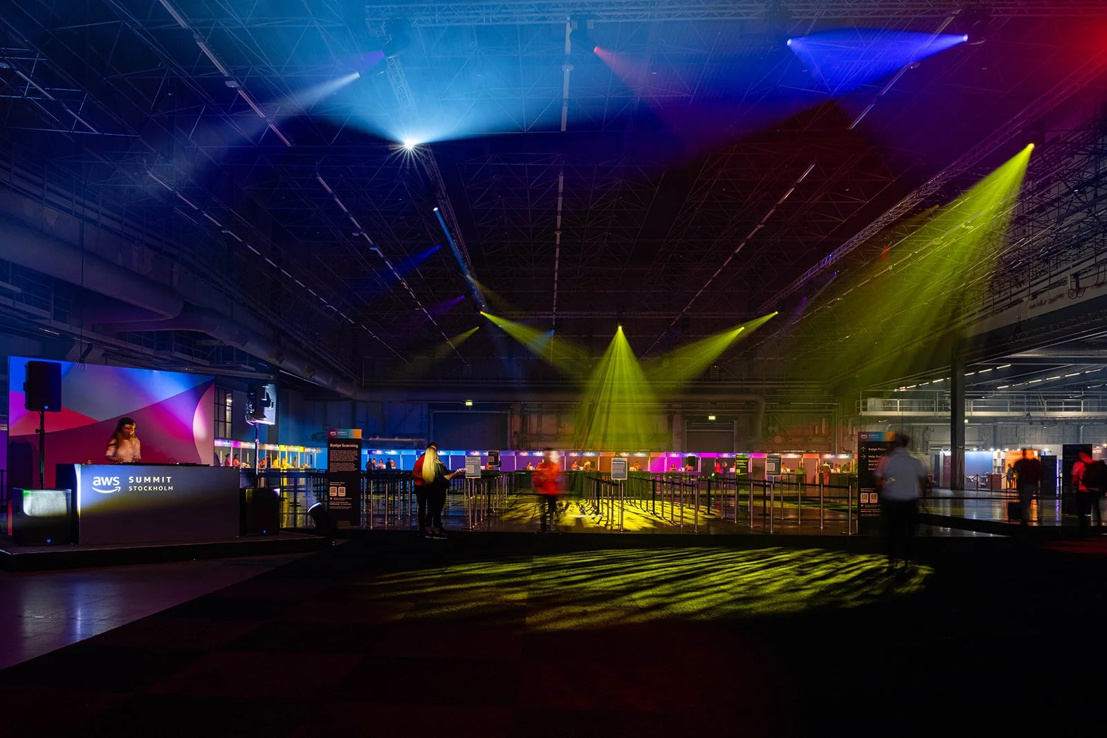 Set up for large IT event in Stockholm 