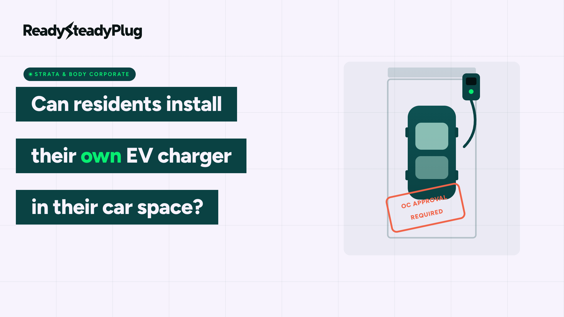 Can I install my own EV charger in my apartment car space?