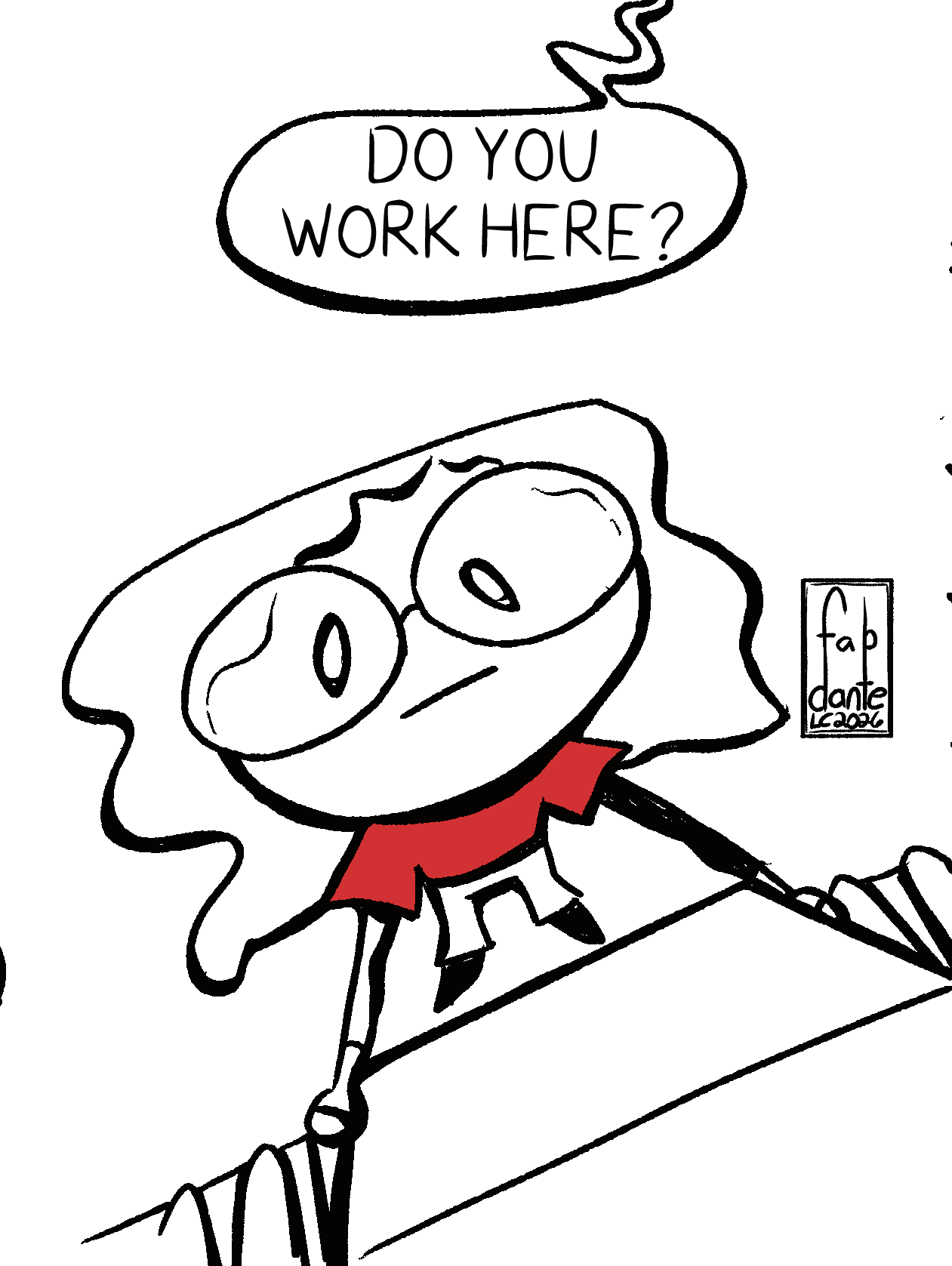 Comic Zine 'Employee's Only' page 4 of 7