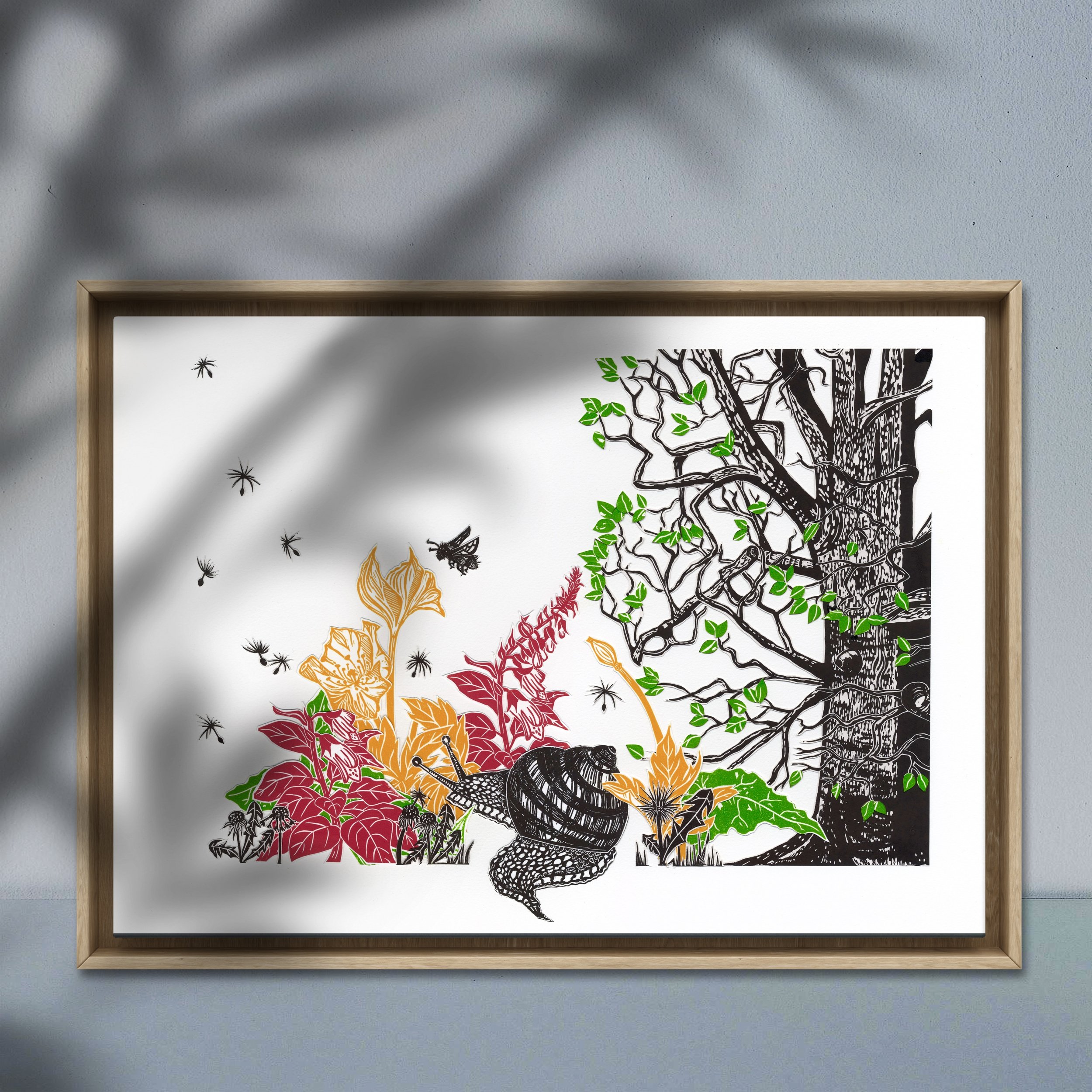 Snail's Way || Original Collage