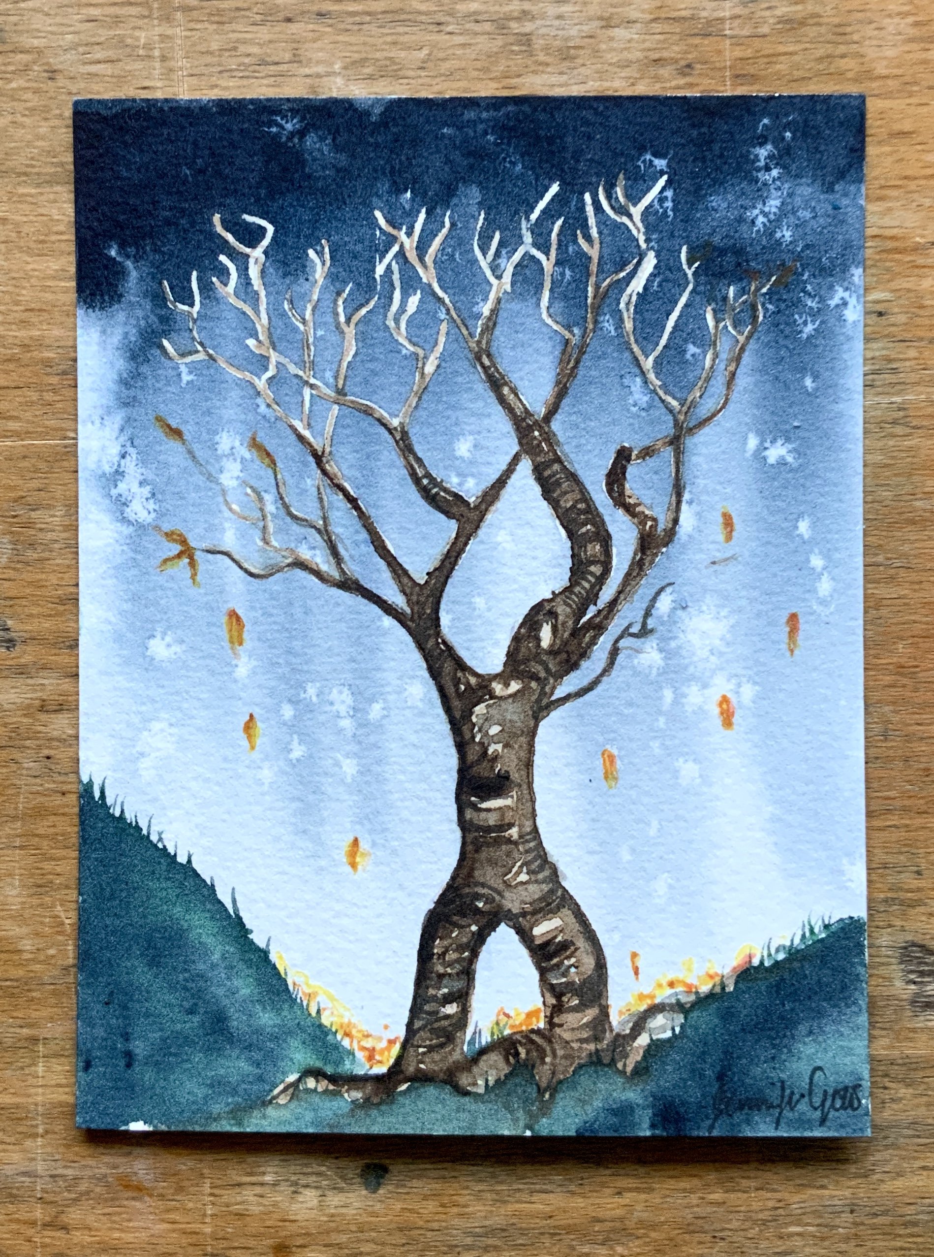 Beech Tree || Original Watercolour art