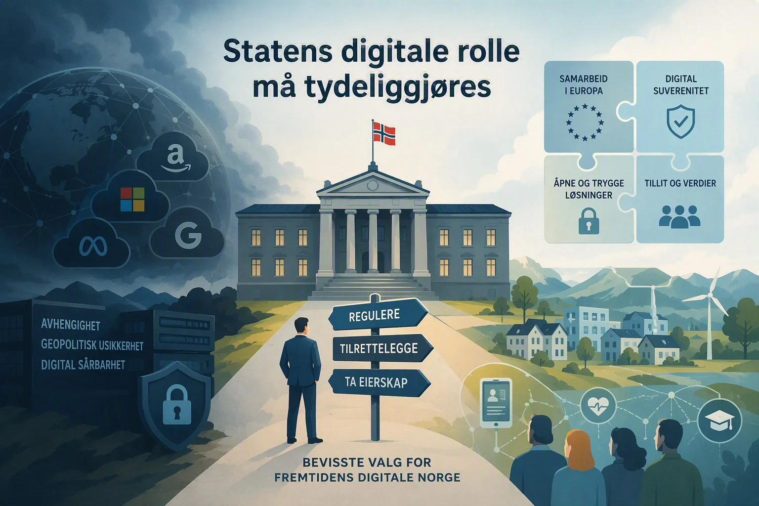 Statens digitale rolle må tydeliggjøres 