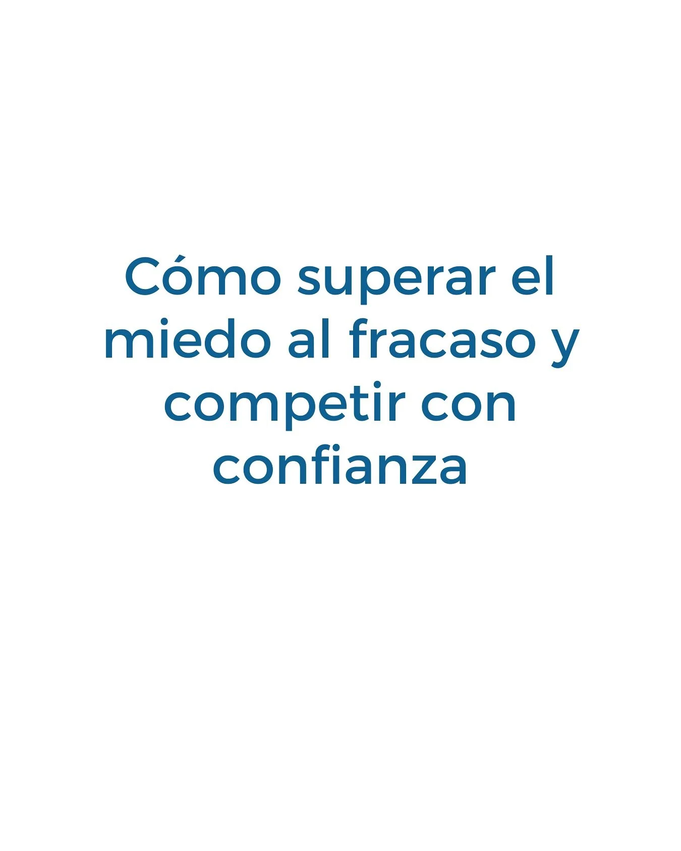 &iquest;El miedo al fracaso te paraliza? Aprende a manejarlo para rendir mejor en la competencia. Soy Daniel Miskiewicz, Coach Mental Deportivo especializado en entrenamiento mental para ayudarte a superar la presi&oacute;n en momentos decisivos. &ie