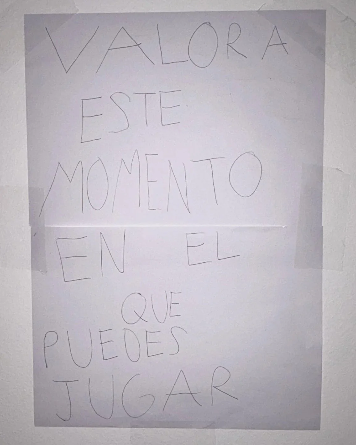 Valora este momento en el que puedes jugar