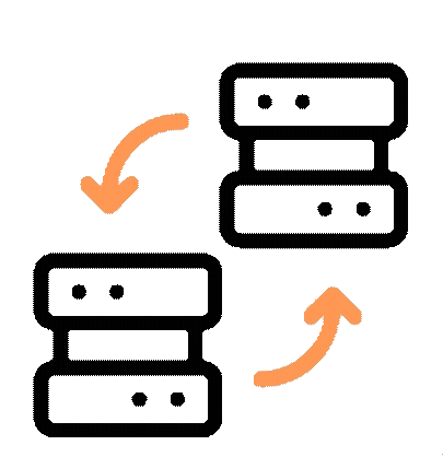 Re-architect migration icon — full data platform rethink built around Mosaic AI and Agent Bricks on Databricks