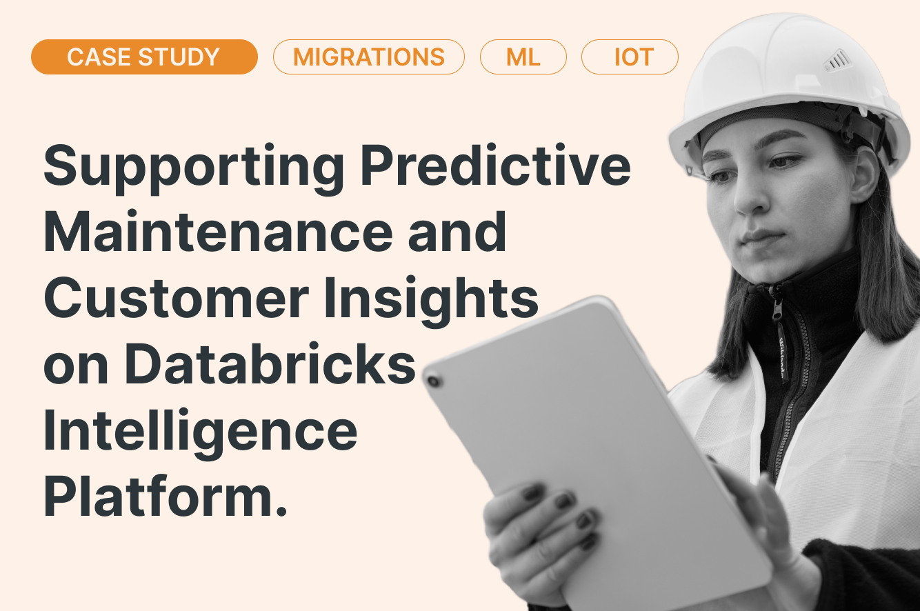 Supporting Predictive Maintenance and Customer Insights on Databricks through IoT-enabled devices.