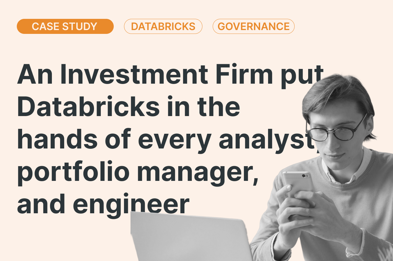 How an asset management firm put Databricks in the hands of every analyst, portfolio manager, and engineer.