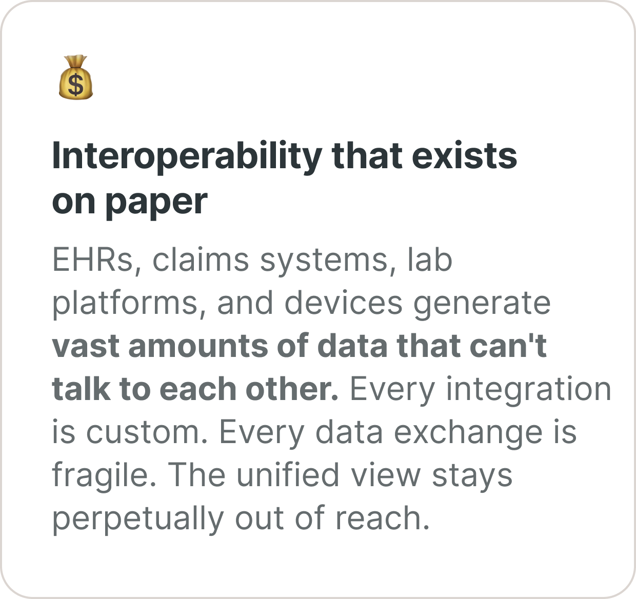 Real healthcare interoperability on Databricks — connecting EHR, claims, lab platforms, and device data into a unified, reliable view for life sciences organizations