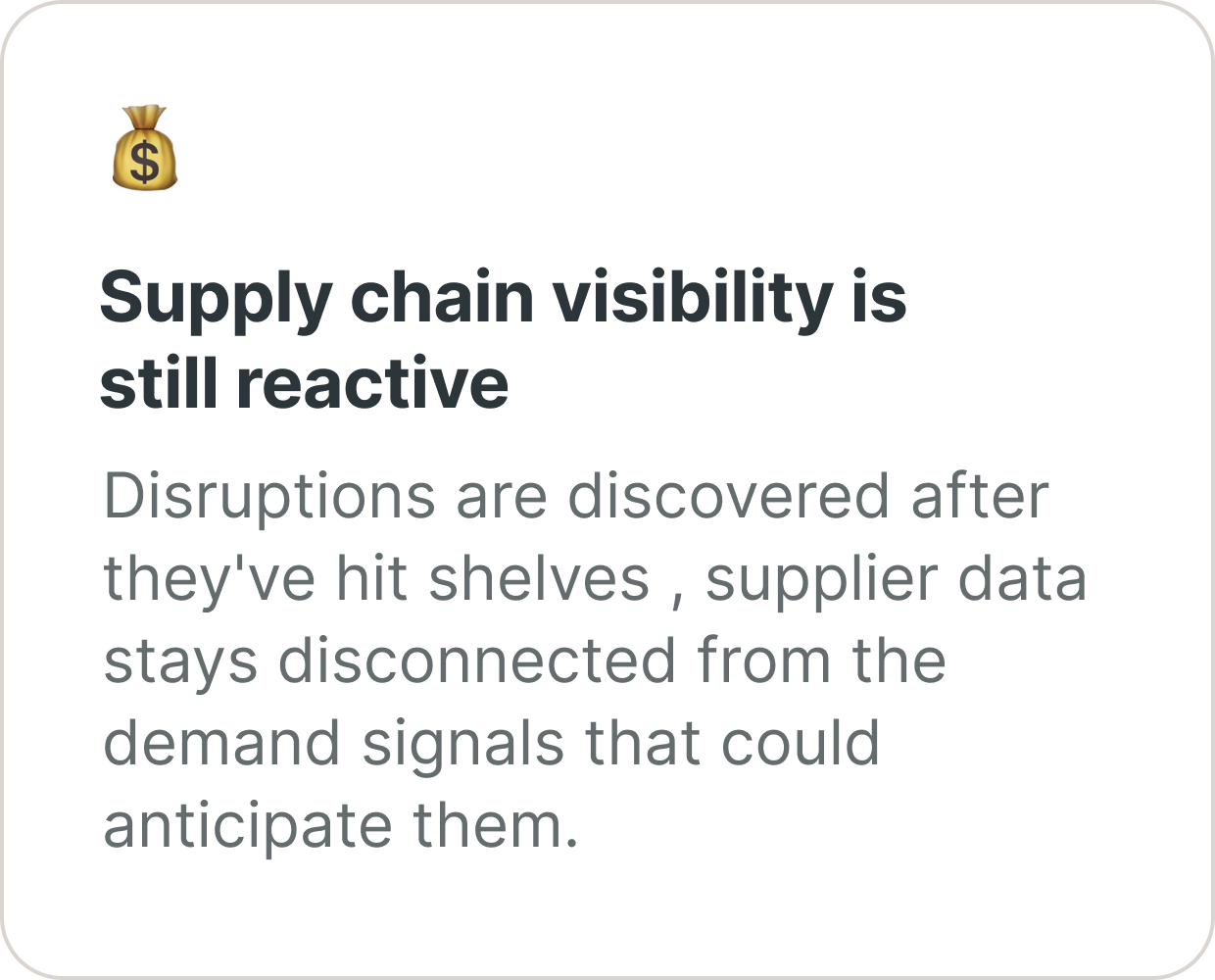 Proactive retail supply chain visibility on Databricks — connecting supplier data to demand signals before disruptions hit shelves