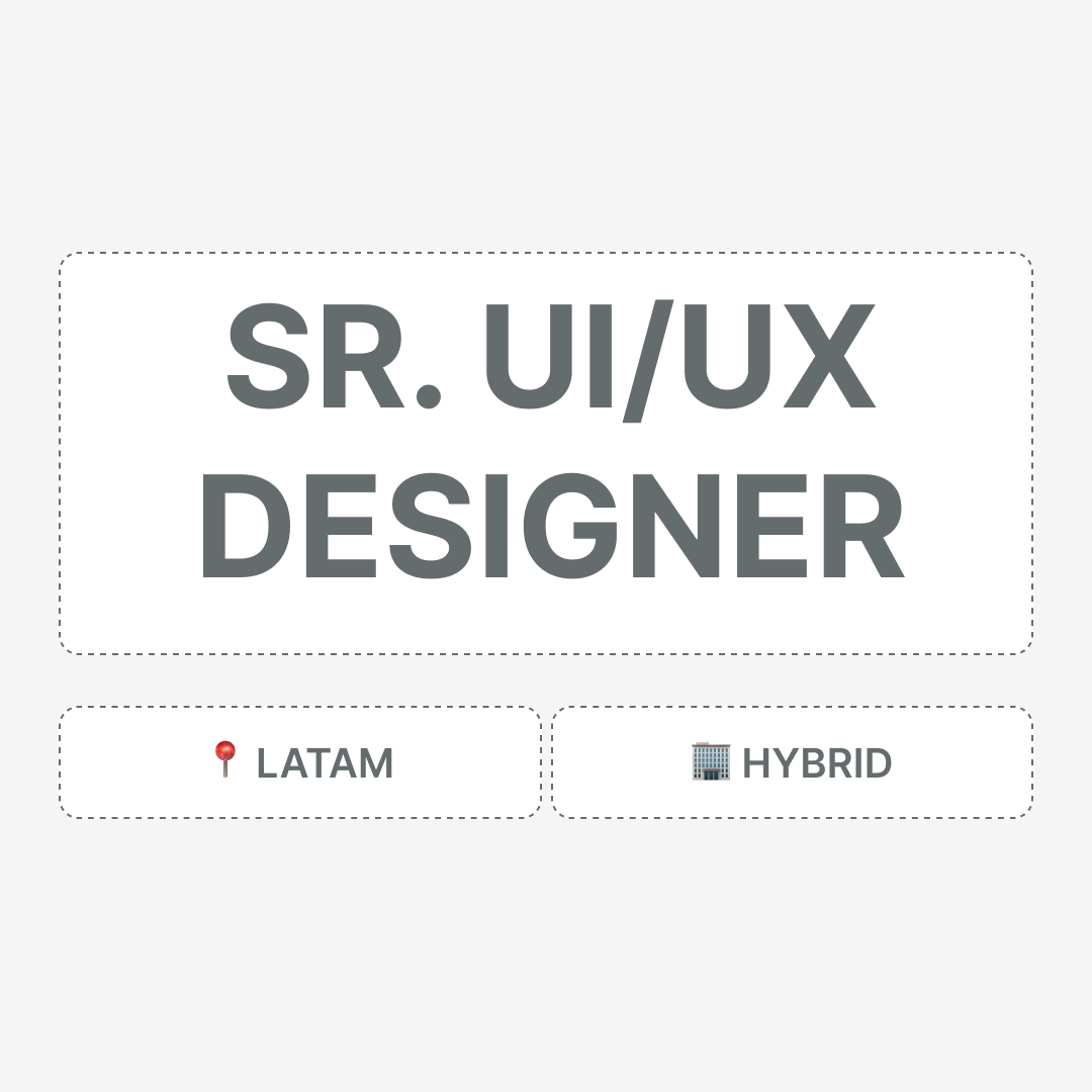 Sr. UI/UX Designer LATAM