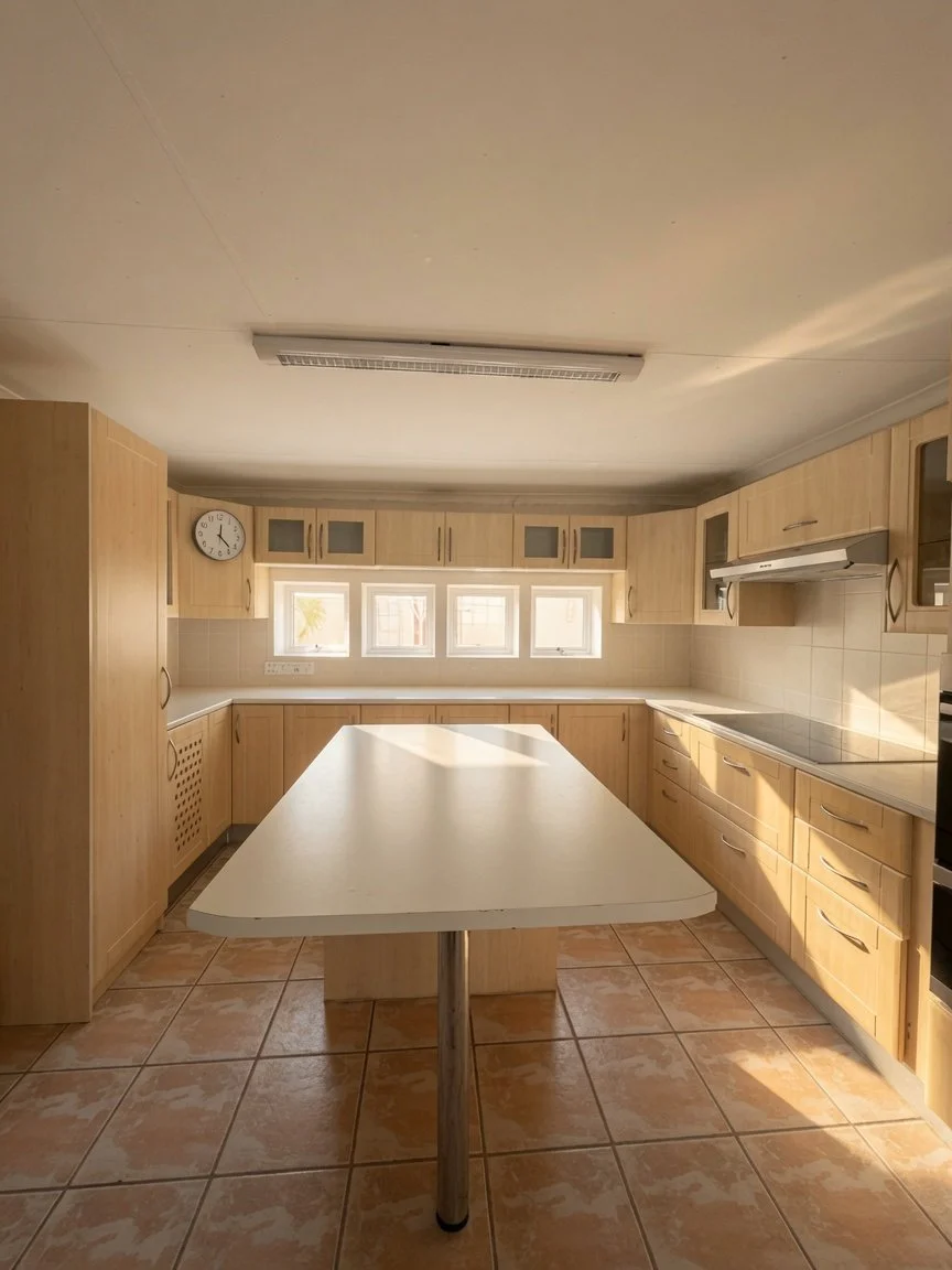 Modern kitchen at an elegant 3 Bedroom Home with Pool in Phakalane – Nest 169/2026