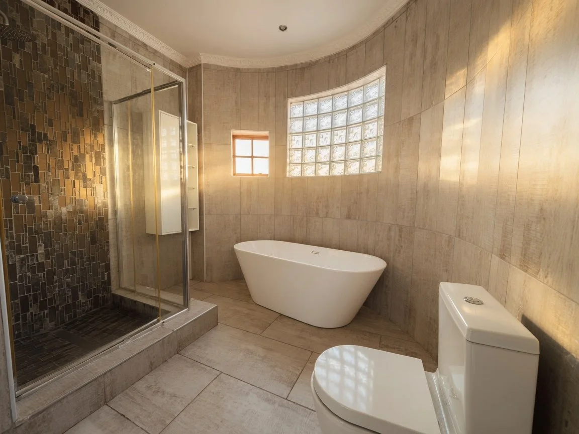 Bathroom at a Luxury 4 Bedroom Double-Storey Home in Phakalane – Nest 165/2026