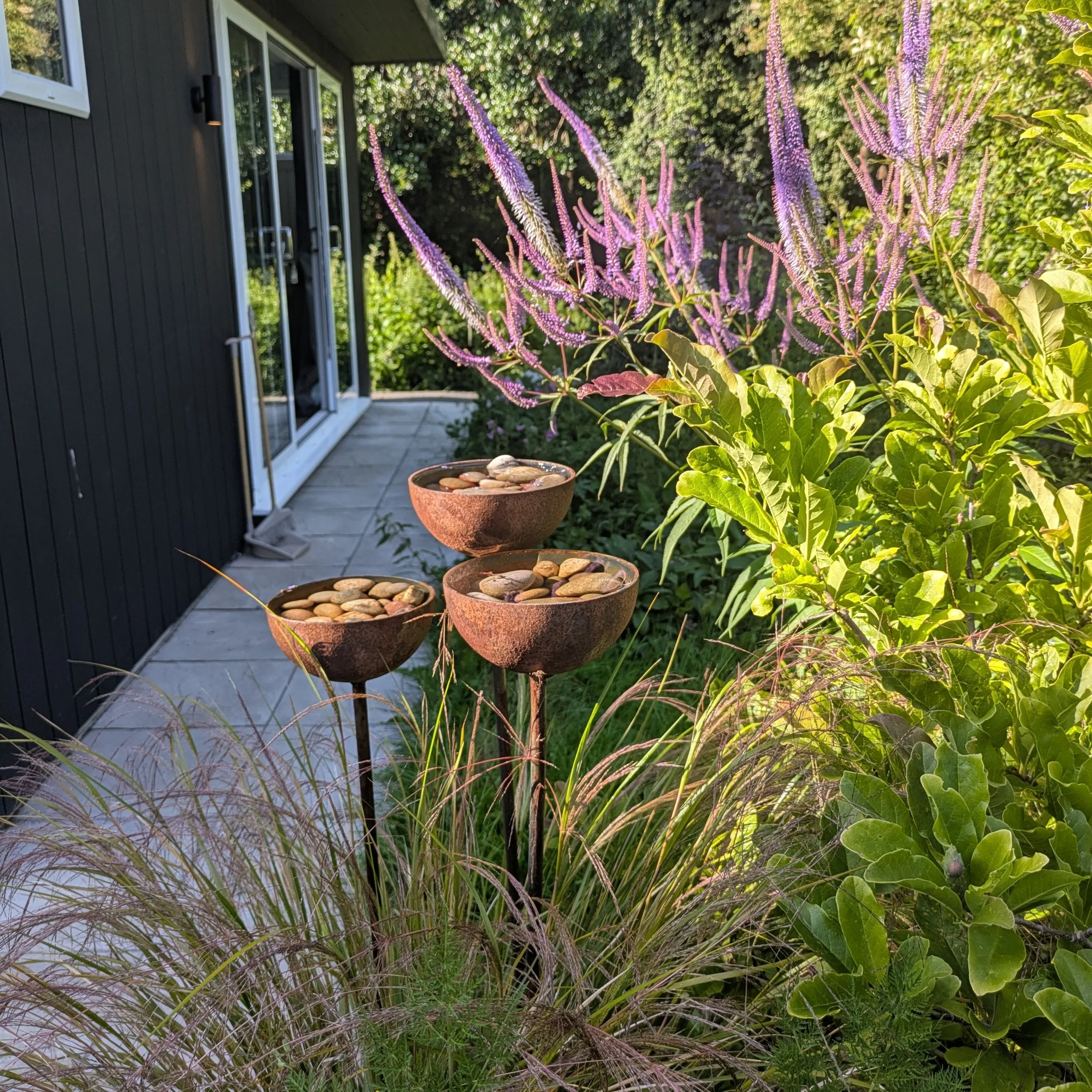 water catcher garden sculpture