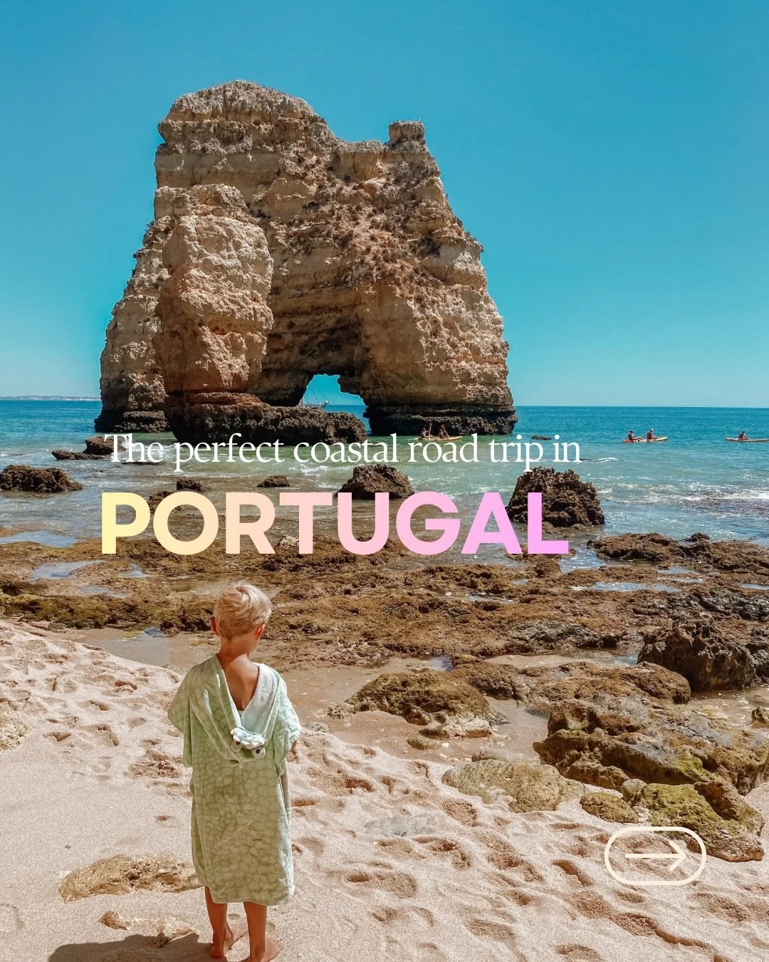 The perfect coastal road trip in Portugal 🌊 Save for your trip or bucket list 🇵🇹 ⬇️

Follow the Portuguese coastline dotted with surf towns, sweeping Atlantic beaches, and delicious seafood.

✈️ Fly into Porto and out of Faro (or vice versa) 

⛴️ 
