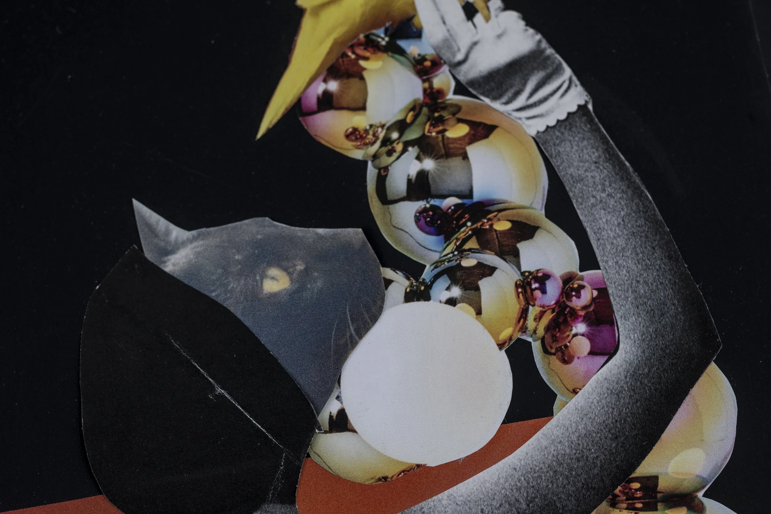 The Chase - Analog Paper Collage - Jen Sutherland Design