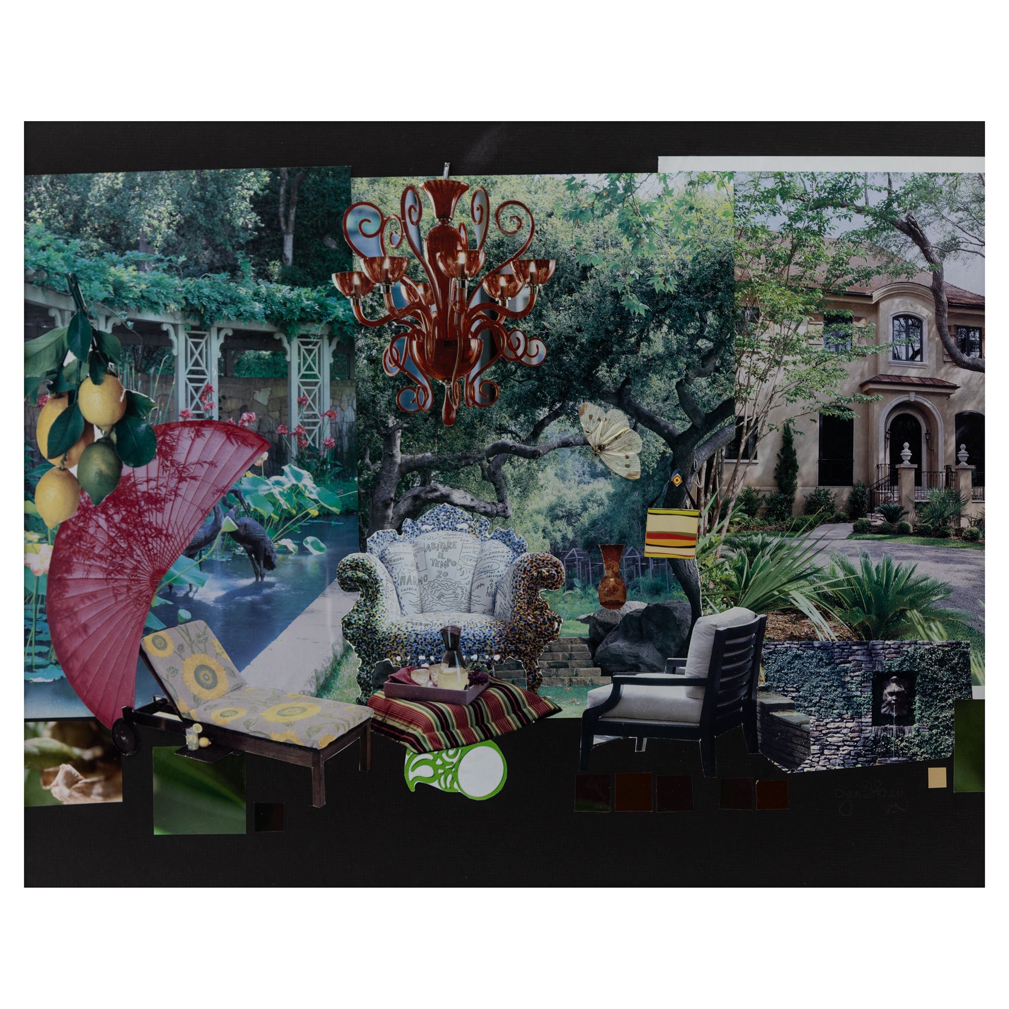 Inside Out Collage Series - Original #1 - Analog Paper Collage - Jen Sutherland Design