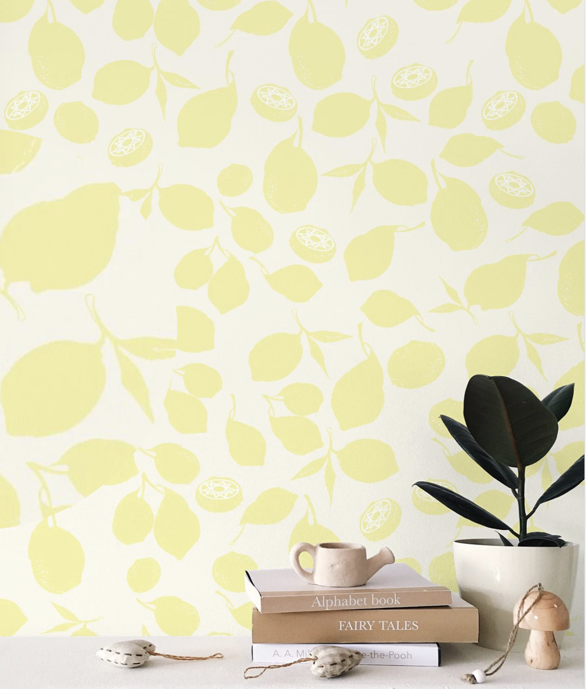 Lemon & Lime Wallpaper - Jen Sutherland Studio
