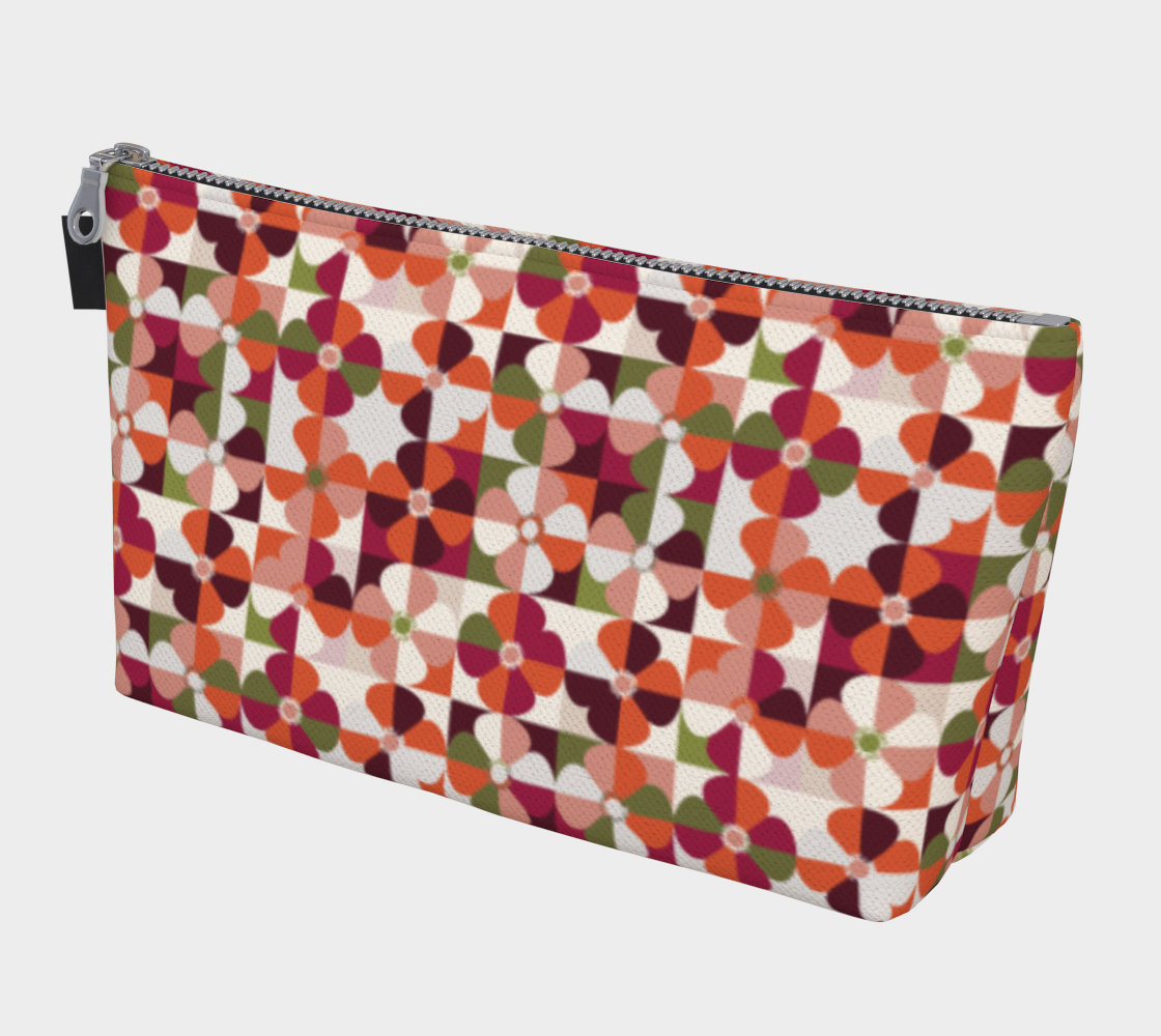 Graphic Petal Spice Makeup Bag