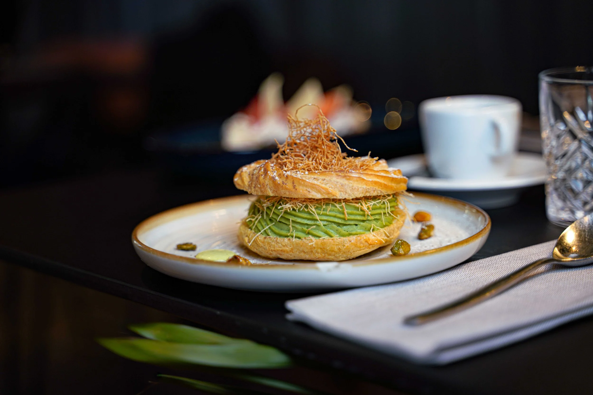 Dubaï-La Grande Motte : Notre version du Paris-Brest façon Chocolat « Guanaja Grands Crus » - Pistache