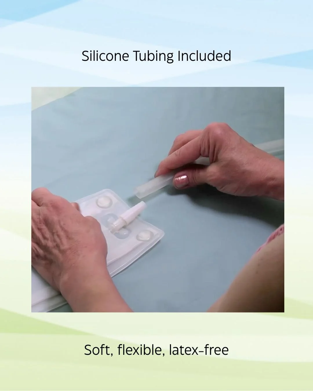 silicone-tube-connects-to-urine-bag-for-women