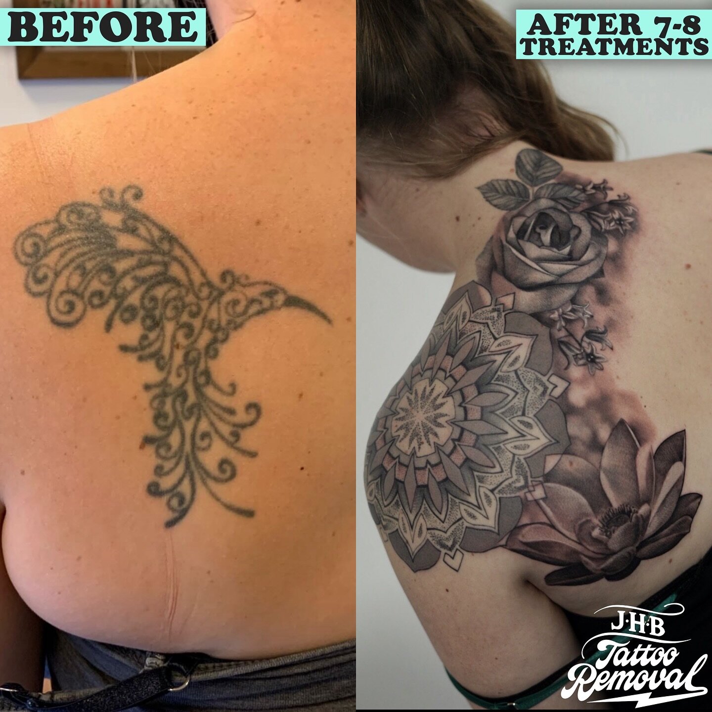 Ohhh I&rsquo;ll miss C! What a great customer she was &hearts;️ I&rsquo;m happy to now see her with a tattoo she loves. Thanks for the recommendation @adelemundaytattoo and the awesome cover-up at the end! 🪷 

#peterborough #cambs #norfolk #cambridg