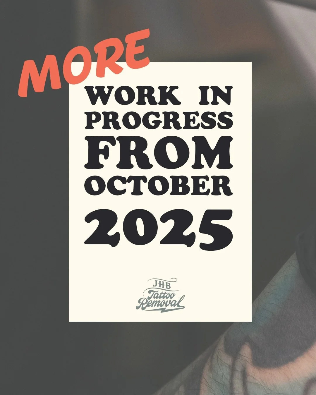 Here&rsquo;s a few more WIP&rsquo;s from October!

Slide 1 - D came to me with a tattoo that was very heavy and done at home with an eBay kit. It&rsquo;s taken a while but we&rsquo;re really happy with the results so far. Just one more treatment in a