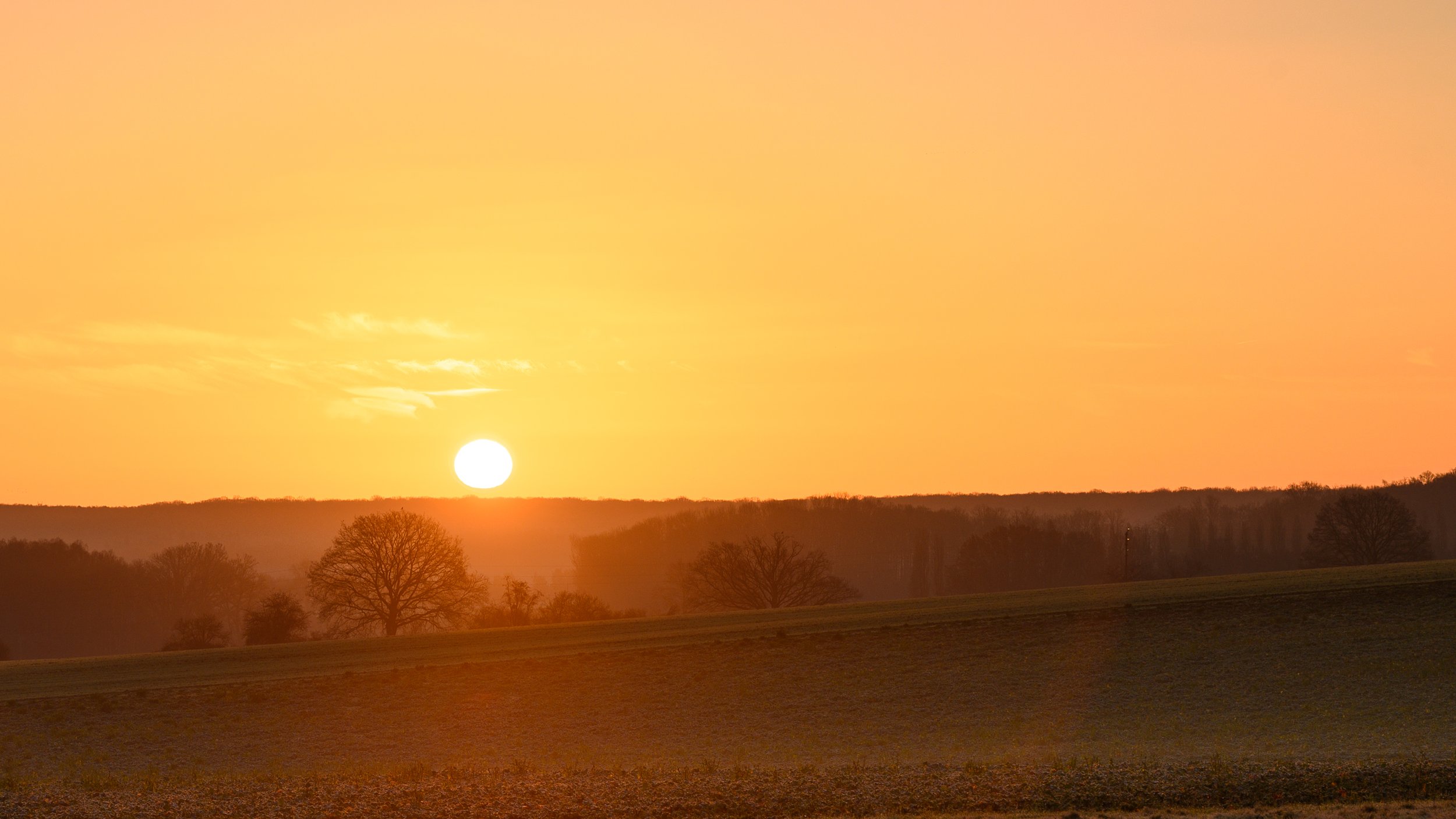 Le soleil réchauffe la campagne