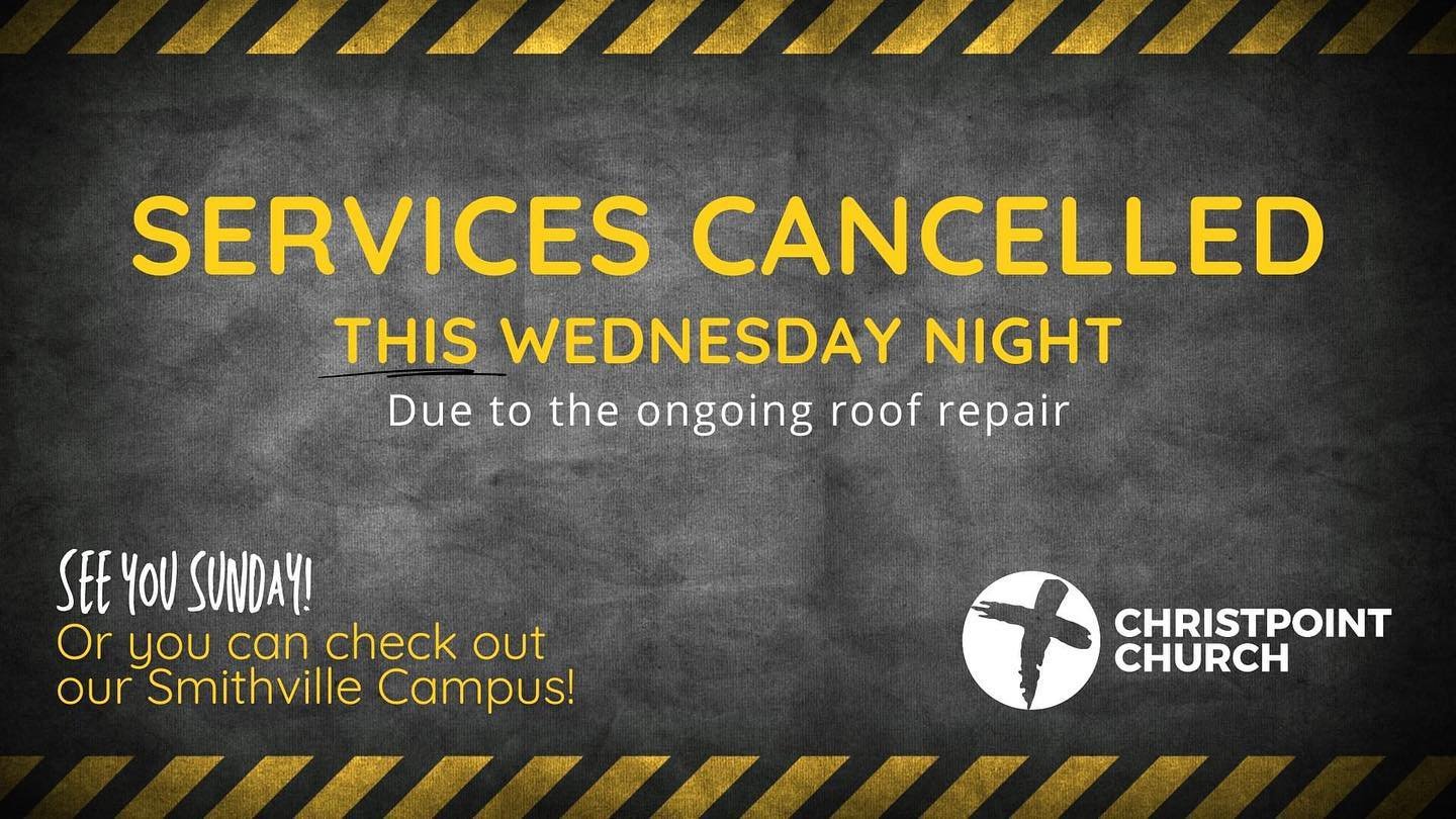ATTENTION! We WILL NOT be having services THIS Wednesday night, May 1st. BUT, we WILL be finishing our Acts series at our Smithville Campus! Services start at the same time that you are used to, and the address is 614 Murphy St., so go check them out