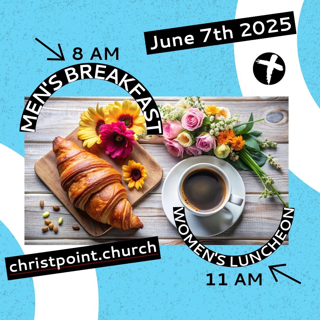 COMING THIS SATURDAY!!
You do not want to miss these times of connection! 
13 Liberty Square

Men's breakfast 8am

Women's Luncheon 11am
Bring a friend and a dish to share. Childcare is provided.