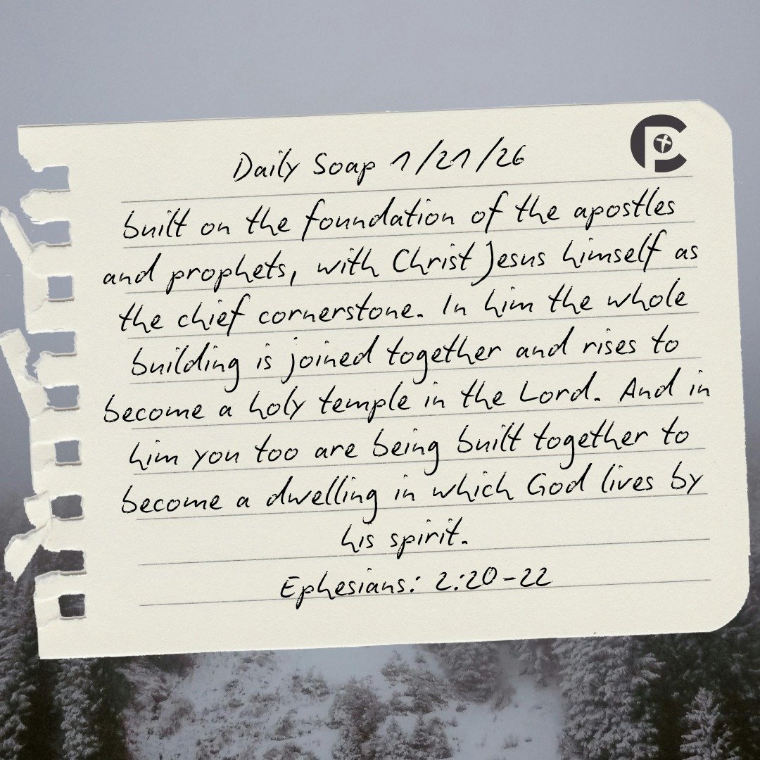 Start your morning with Scripture.
Join us as we connect with God through His Word using today&rsquo;s SOAP journaling. 🙏📖