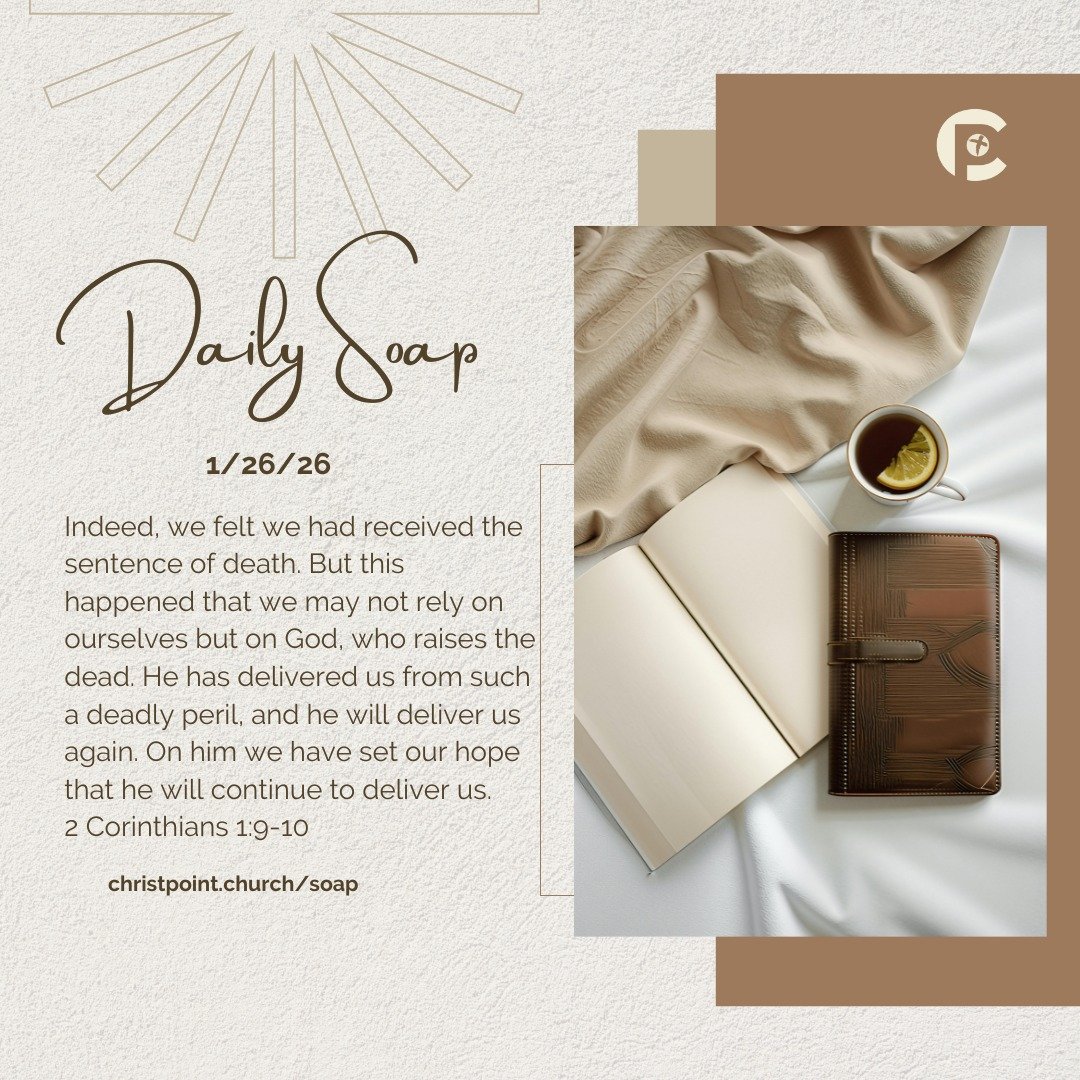 Start your morning with Scripture.
Join us as we connect with God through His Word using today&rsquo;s SOAP journaling. 🙏📖