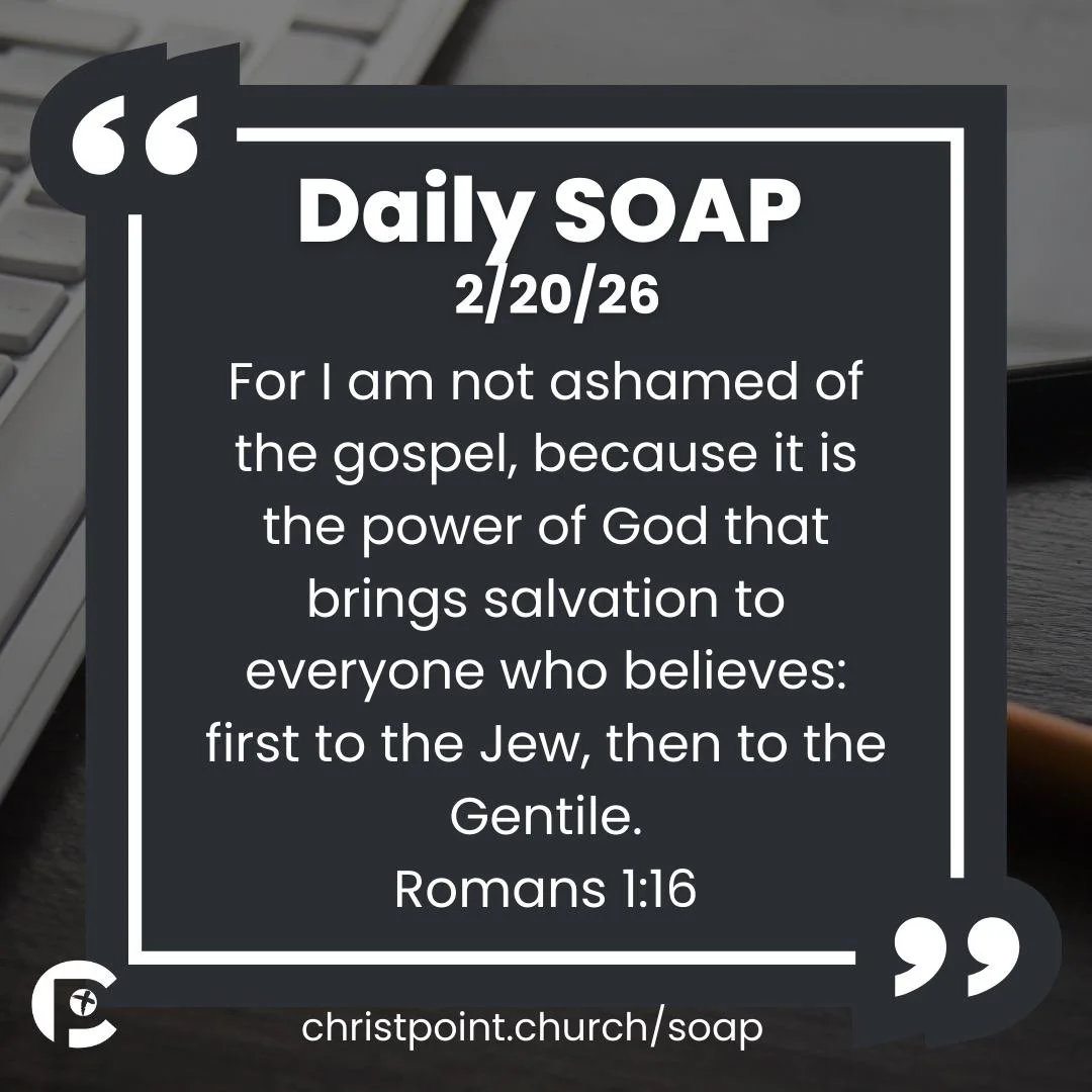 Morning SOAP time ✨📖
Join us as we connect with God through His Word today.