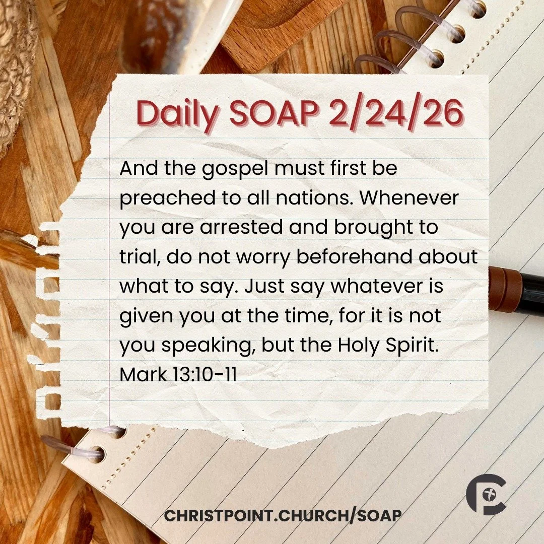 Morning SOAP time ✨📖
Join us as we connect with God through His Word today.