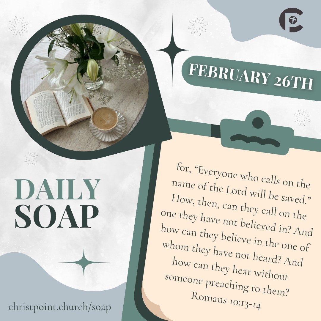 Morning SOAP time ✨📖
Join us as we connect with God through His Word today.