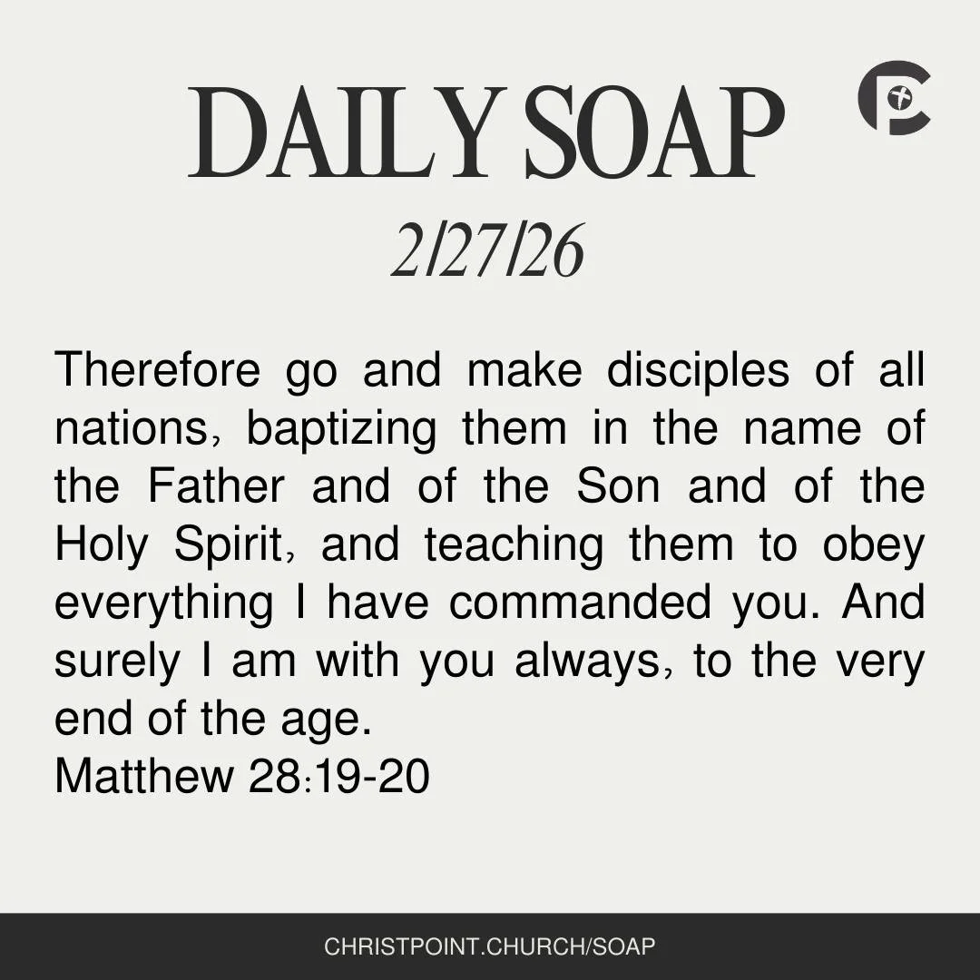 Morning SOAP time ✨📖
Join us as we connect with God through His Word today.