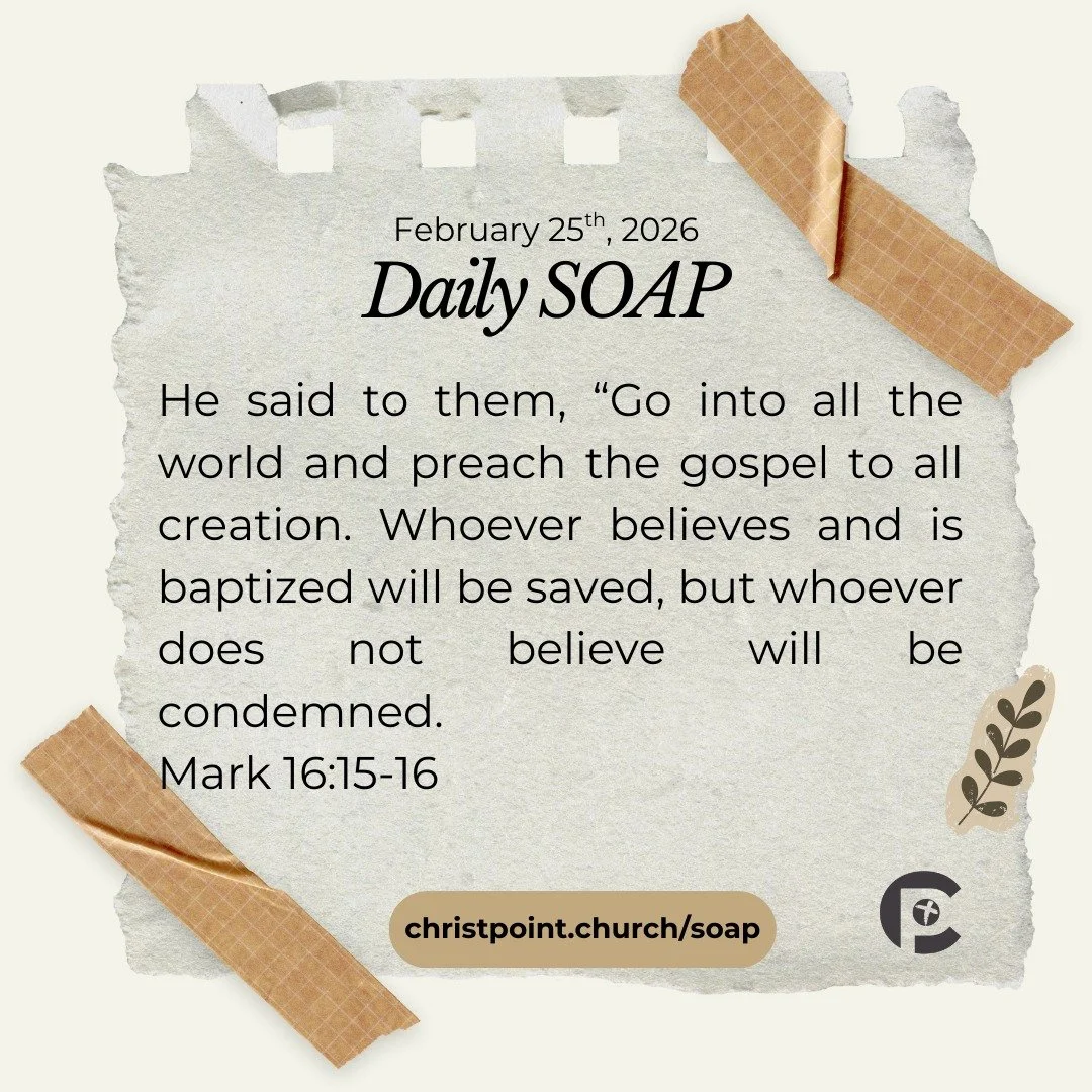 Morning SOAP time ✨📖
Join us as we connect with God through His Word today.