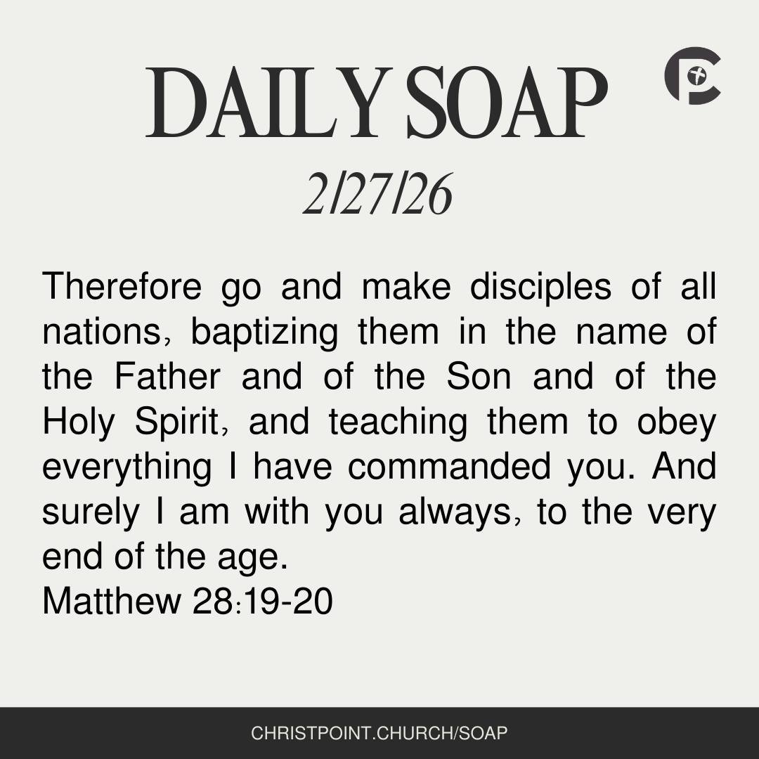 Morning SOAP time ✨📖
Join us as we connect with God through His Word today.