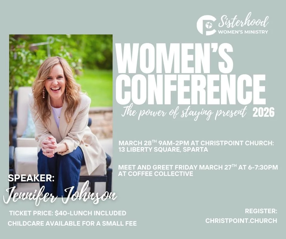 Our Sisterhood Women&rsquo;s Conference is happening THIS WEEKEND and you do NOT want to miss it! 💕
🗓 March 28 | ⏰ 9AM&ndash;2PM
📍 13 Liberty Square, Sparta
There&rsquo;s still time to register&mdash;grab your spot and let us know you&rsquo;re com