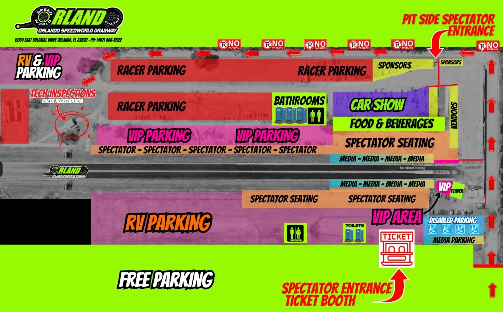 TRACK MAP — Euro Drag Wars