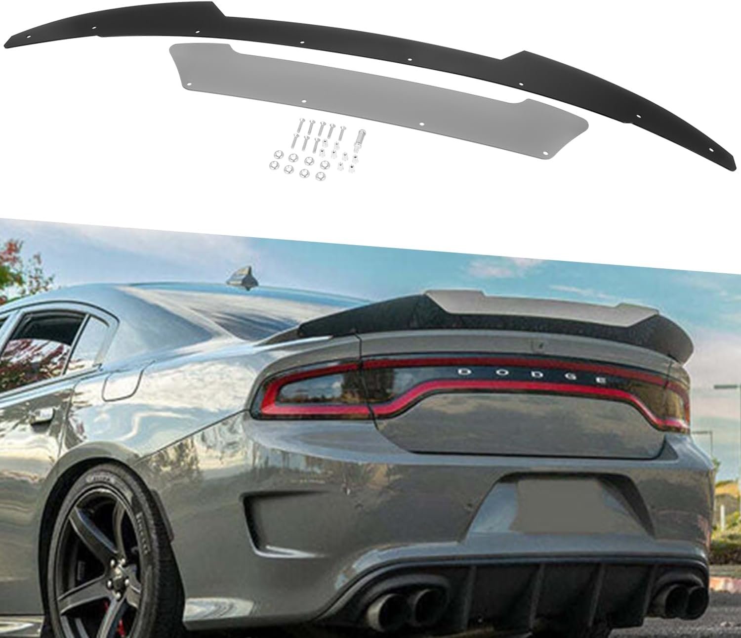 2-Piece Charger Wickerbill Spoiler Extension